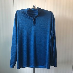 NWOT Jockey blue quarter zip quick dry active top reversible